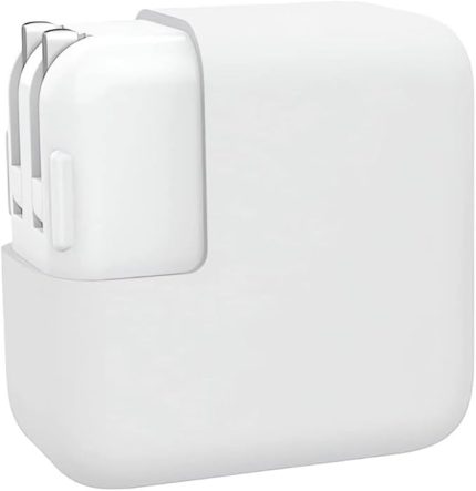 MacBook Pro 15 ve 16 inç Uyumlu Silikon Şarj Aleti Kılıfı Ultra İnce Yıkanabilir | 96W USB-C/MagSafe 85W 1-2 – 360° Kaplama, Kaymaz Yüzey Beyaz