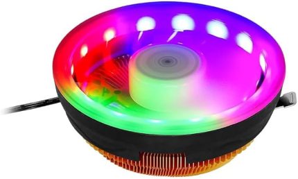 Gaming Oyuncu Bilgisayarı 4 Renk Işıklı Sessiz Cpu Işlemci Soğutucu