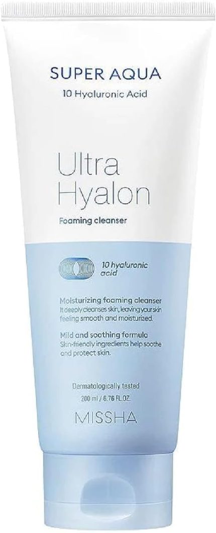 Super Aqua Ultra Hyalon Hyalüronik Asit İçeren Cilt Temizleme Köpüğü, 200 Ml