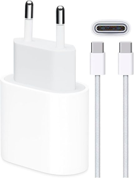 35W USB-C iPhone 17/16/15/ Pro/Max/Plus PD Güç Adaptörü ve Kablo Set GaN Tech (Şarj Isısını Azaltır) Type-C Hızlı Şarj Cihazı Samsung - Xiaomi Uyumlu & iPad & Macbook
