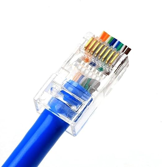 Nesil Delikli Cat6/Cat5 RJ45 Jack Konnektör UTP 100 Adet 4381 - Görsel 2