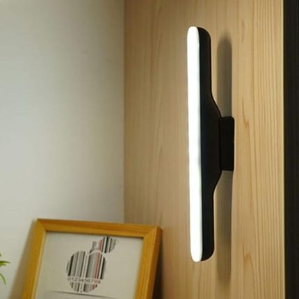 Led Lamba Kablosuz Micro Usb Mıknatıslı 6w Led Işık 3 Farklı Işık Modu Cata Martı Led Aplik (Siyah)