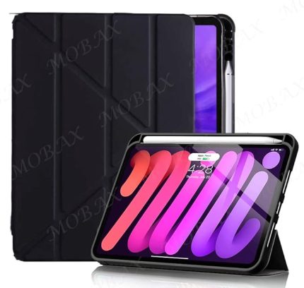 Air 11inç M2/M3 2025-2024 ile uyumlu Kılıf Kalem Şarj Bölmeli Case Siyah