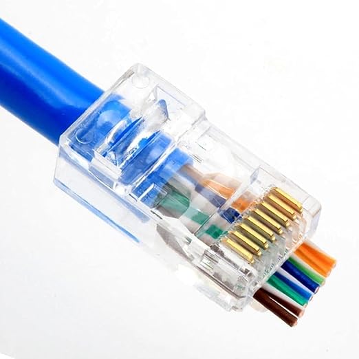 Nesil Delikli Cat6/Cat5 RJ45 Jack Konnektör UTP 100 Adet 4381 - Görsel 3