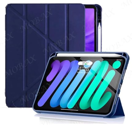 Air 11inç M2/M3 2025-2024 ile uyumlu Kılıf Kalem Şarj Bölmeli Case Lacivert