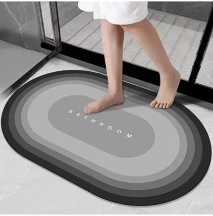 Paspas Banyo Paspası Su Emici Mutfak Koridor Paspas Kaymaz Tabanlı 40cm - 120cm Yuvarlak