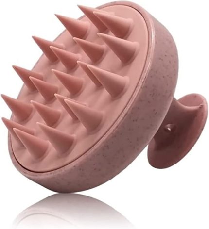 Tarağı Yumuşak Silikon Saç Yıkama & Saç Derisi Masaj Tarağı (Pembe)