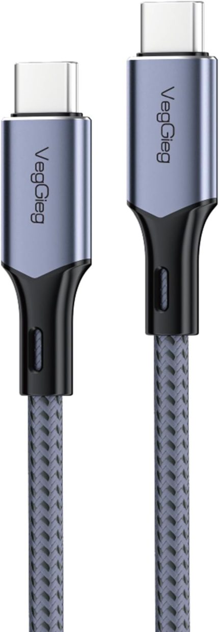 5A E-Mark Çipli PD Type-C to Type-C Hızlı Şarj ve Data Kablosu 2 Metre