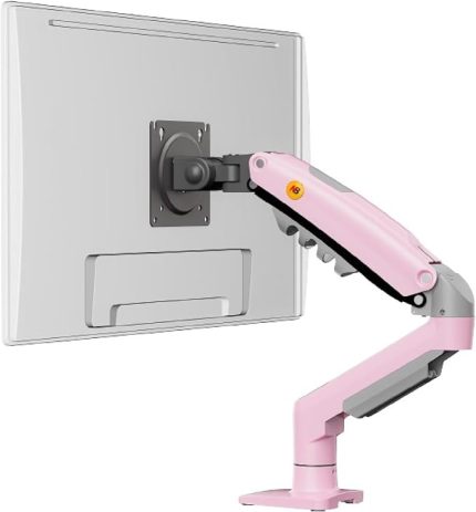 Bayou NB F80 17"-30" Amortisörlü 2-9 kg Monitör Standı Yeni Versiyon (Pembe)