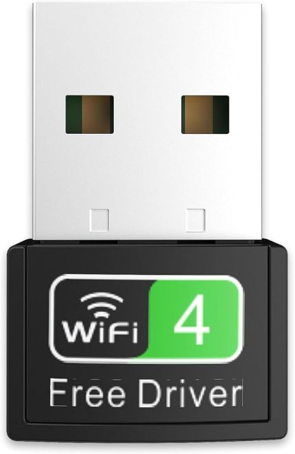 300mbps Usb Wifi Alıcı Adaptör Free Driver Masaüstü Bilgisayar Pc ile Uyumlu (W-4)