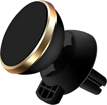 Araç Telefon Tutacağı Güçlü Mıknatıs / 360° Dönme/Metal Gövde, Manyetik Cep Telefonu Tutacağı, Tüm Telefonlar için Gösterge Panelinde Yapıştırma, 6 Mıknatıslı Son Teknoloji, Gold
