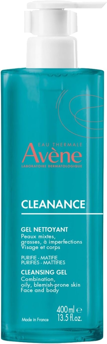 Avene Cleanance Gel Nettoyant - Yüz ve Vücut Temizleme Jeli 400 ml 1 Paket (1 x 1 Adet)