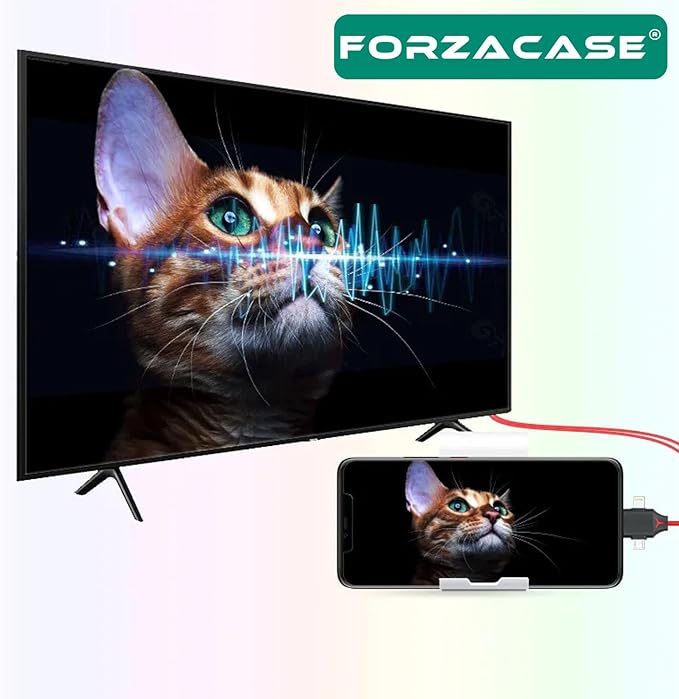 Görüntü Aktarıcı Kablo Lightning Type-C Micro USB to HDMI Dönüştürücü - FC450 - Görsel 4