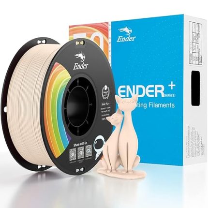 Resmi 3D Yazıcı Filament Ender PLA Pro Filament, PLA+ 3D Baskı Filamenti, Dayanıklı ve Dayanıklı, Boyutsal Doğruluk +/-0,02 mm, 1,04 kg/Makara (EP+-Bej, Ender PLA Pro-1KG)