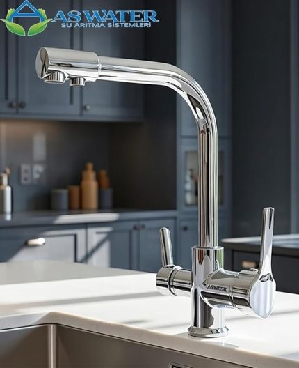 Bataryası 3 Yollu Musluk Sıcak-soğuk Mix Arıtma Krom, 41553YK