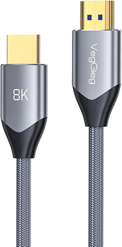 60Hz 4K 120Hz 48 Gbps HDR ARC HDCP Örgülü HDMI 2.1 Kablo 3 Metre
