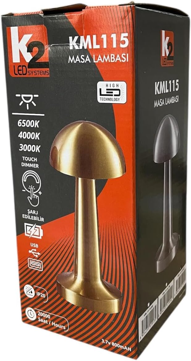 Gümüş Dokunmatik Şarjlı Masa Lambası – LED Işıklı, 3 Renk Modu (6500K-4000K-3000K), Dimlenebilir, USB Type-C Şarjlı, Taşınabilir Modern Tasarım, Yatak Odası, Ofis, Kafe ve Restoran Kullanımı - Görsel 5