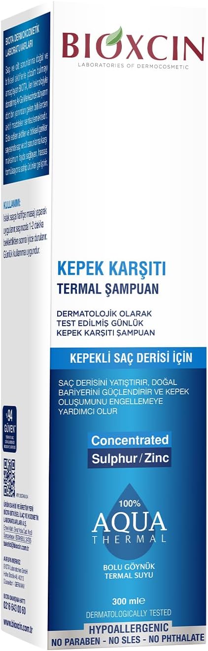 Aqua Thermal Kepek Karşıtı Şampuan – Termal Su ve Bitkisel İçerikli Saç Bakımı – Yoğun Kepek Önleyici – 300 ml