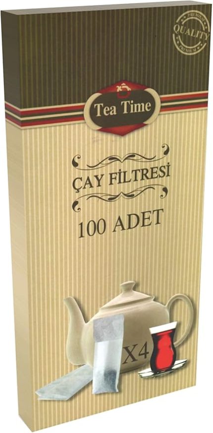 Time Çay Kahve Filtresi Kağıt Filtre L Büyük Boy (100'lü Çay Filtresi poşeti)