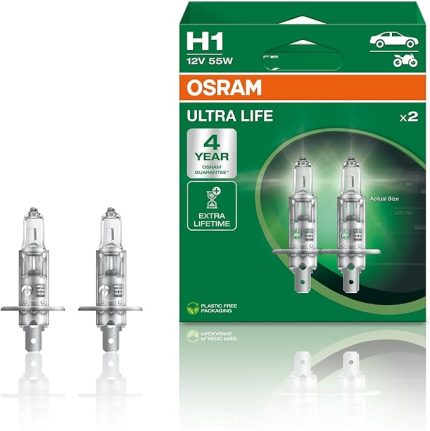Ampul H1 Ult 55W 12V P14.5S5X2Boxtrqr2 Ultralife