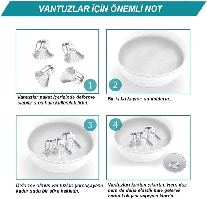 Oto Yan Cam Vantuzlu Güneşlik Perde Seti (2 Parça) - Oto Güneş Koruması, Sıcaklık Azaltıcı ve UV Işınlarına Karşı Koruyucu - Görsel 4