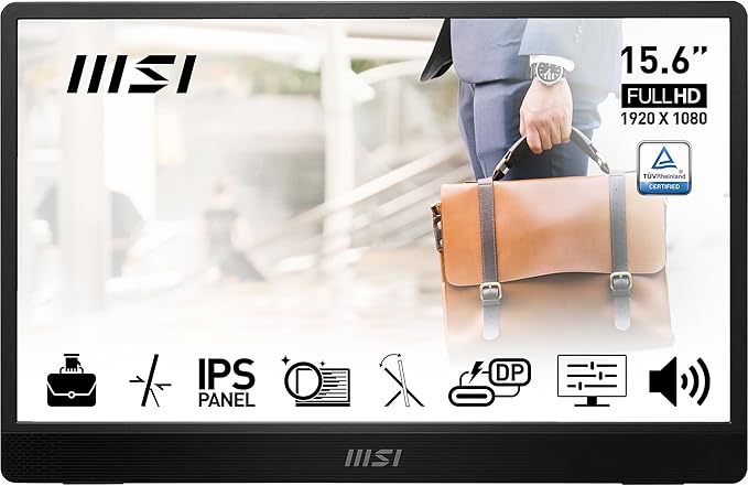 Pro MP161 E2 15.6" 4ms (GTG) 60Hz Adaptive-Sync IPS Full HD Taşınabilir Monitör