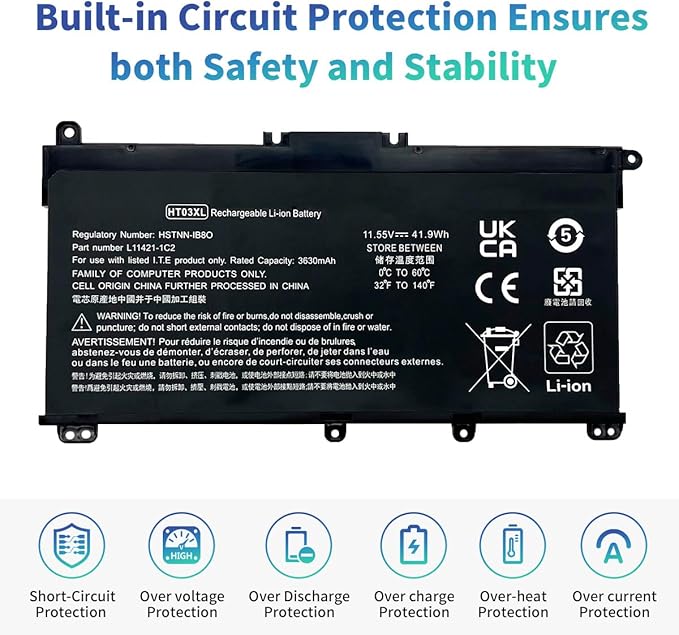 L11119-855 HP Pavilion 14-CE 14-CF 14-CK 14cm 14-DH 14-DF 14Q-CS 14Q-CY 15-CS 15-DQ 15-DA - DB 15-CW 17-CA 240 245 250 255 G7 340 348 G5 L11421-2C2 - Görsel 2