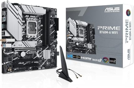 Prime B760M-A WIFI D5 Intel B760 Soket 1700 DDR5 7200(OC) MHz mATX Gaming (Oyuncu) Anakart