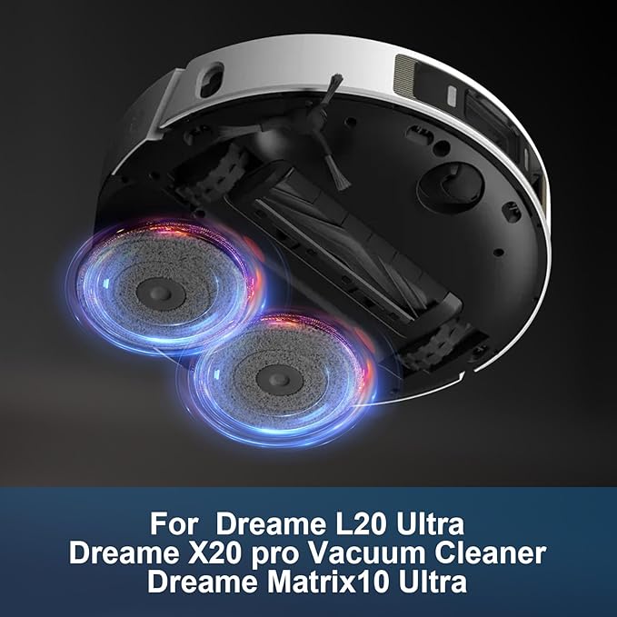 L10s Ultra, X40 Ultra Complete, L10 Prime, L20 Ultra, L10s Pro Ultra, L10s Plus, L10s Pro robot elektrikli süpürge için 8 adet silme bezi, mikrofiber silme pedi aksesuar seti - Görsel 2