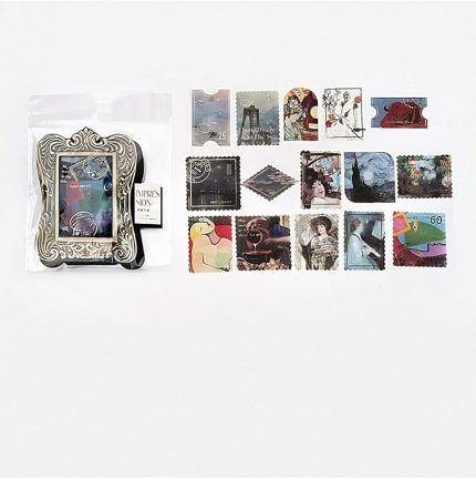 Pul Temalı 45 Adet Sticker Seti • Bullet Journal