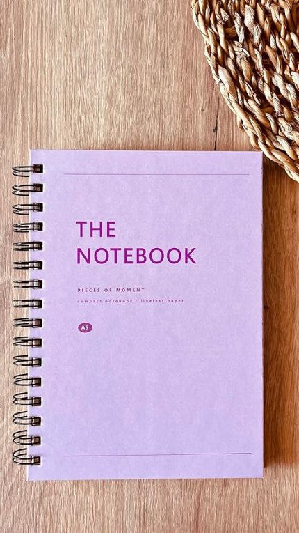 Tanıtım Sert Mukavva Kapaklı Spiralli 80 Yaprak Çizgisiz A5 Not Defteri, Not Defteri, Okul Defteri, 8 Farklı Renk Seçeneği, Ofis İçin İdeal, Planlayıcı (Baby Pink Kapak Rengi)