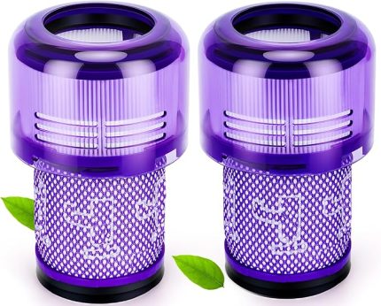 V12 için 2 adet filtre, Dyson V12 için ince mutlak filtre, mutlak temizlik/ekstra/kabarık vakumlu temizleyici, yıkanabilir aksesuar, parça 971517-01