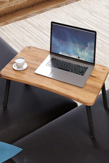 Laptop Sehpası Katlanabilir Yatak Koltuk Üstü Kahvaltı Bilgisayar Sehpası (Atlantik Çam)
