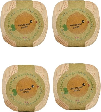 Pamuk Amigurumi Punch 50 gr El Örgü Ipi (Tan) 4'lü Paket