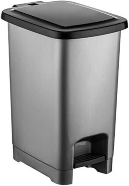 Kapaklı Pedallı Plastik Çöp Kovası 25 Lt