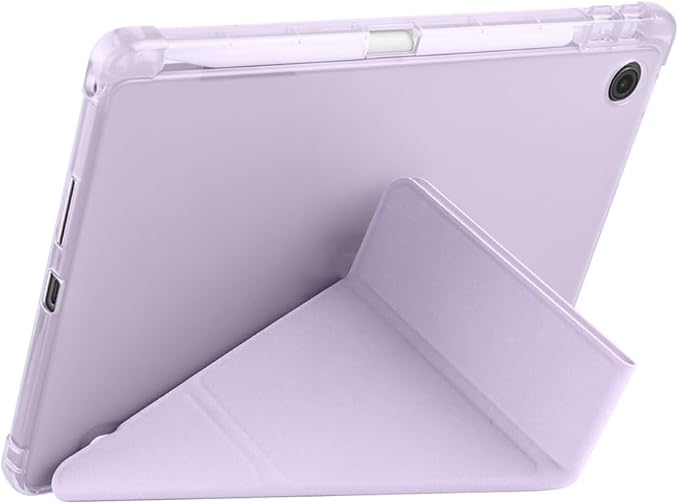 Magic Pad 2 Kılıf Silikon 4 Farklı Stand Olabilen Kalem Bölmeli Tablet Kılıf Lila - Görsel 4