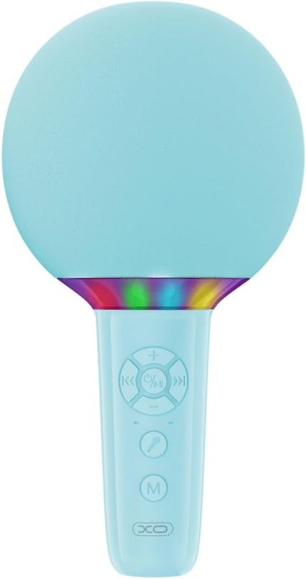 Simple is Beauty Lollipop Pro Bluetooth Kablosuz Mikrofon BE50-7W Güç, 1200mAh Li-ion Batarya, USB-C Şarj, 600Hz-12kHz Frekans Yanıtı, 10m Kablosuz Mesafe, 20cm | 297gr (Mavi)