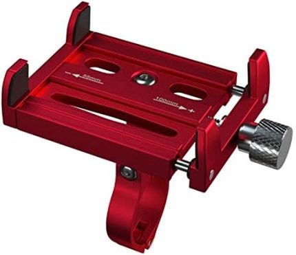 Bisiklet Motorsiklet Gidon Telefon Tutucu,Metal Vidalı KIRMIZI