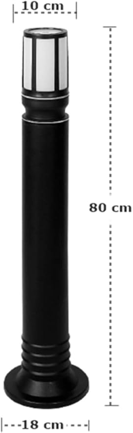 Kafesli 80 cm Set Üstü Bahçe Direk Lambaları Zita Patika Bahçe Aydınlatması E27 Duylu Ip54 220v (UG-ZT-0273K-80) - Görsel 2