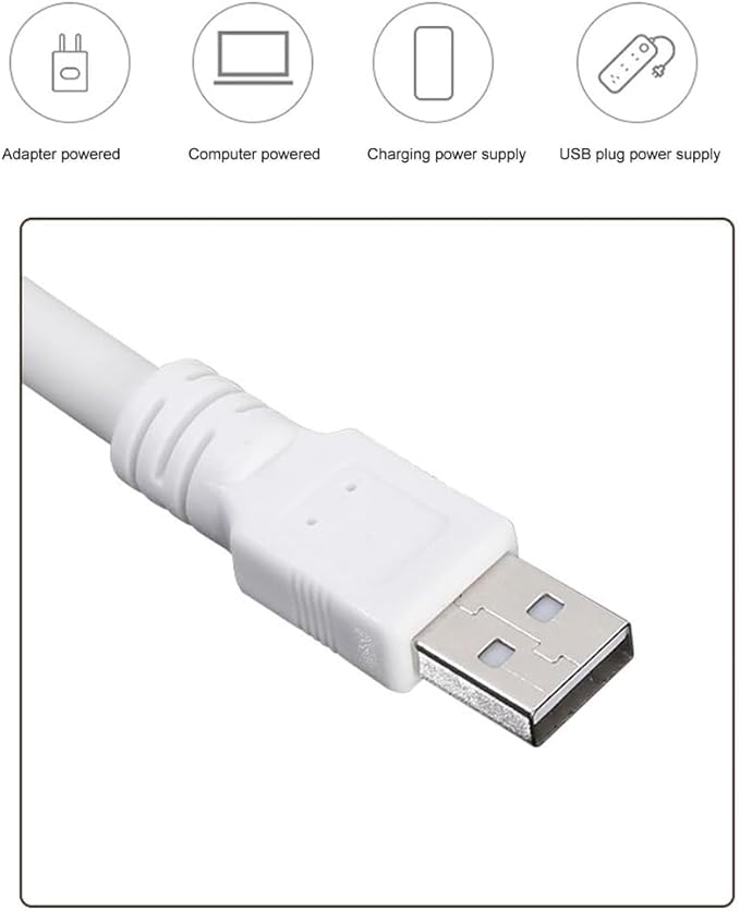 Kontrol 3 Renk Işık Modlu Akrobat USB LED Kitap Okuma Işığı, USB Gece Işığı Lambası, 20 LED, Sesle Kontrol Masası Işığı, Ses Komutları Açıklamada Mevcuttur - Görsel 2