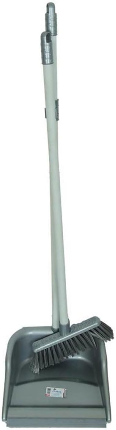 Plastik Saplı Faraş Takımı (Süpürge ve Saplı Kürek) (Gri) - Görsel 2