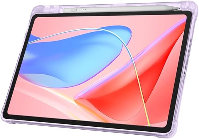 Magic Pad 2 Kılıf Silikon 4 Farklı Stand Olabilen Kalem Bölmeli Tablet Kılıf Lila - Görsel 3