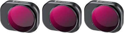Concept Mini 4 Pro ND/PL filtre, 3 adet ND8&PL, ND16&PL, ND32&PL filtre, DJI Mini 4 Pro ile uyumlu, çok katmanlı HD optik cam, alüminyum versiyon