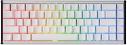 ALUX 68 HE Kablolu-8000hz Manyetik Switch Oyun Klavyesi Alümniyum Gövde Yapısı Beyaz - Cortex Switch