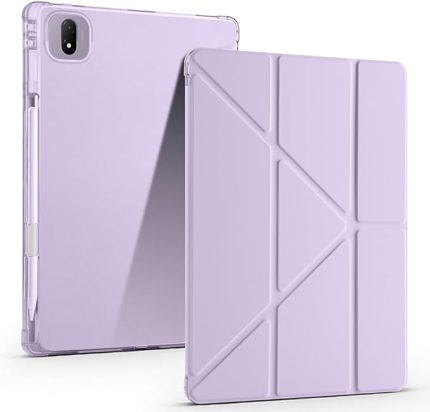 Magic Pad 2 Kılıf Silikon 4 Farklı Stand Olabilen Kalem Bölmeli Tablet Kılıf Lila