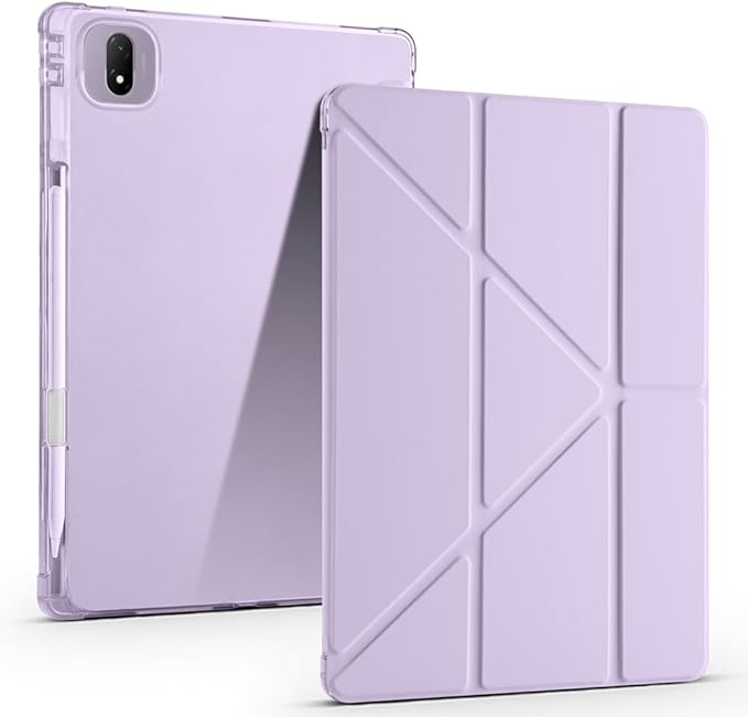 Magic Pad 2 Kılıf Silikon 4 Farklı Stand Olabilen Kalem Bölmeli Tablet Kılıf Lila