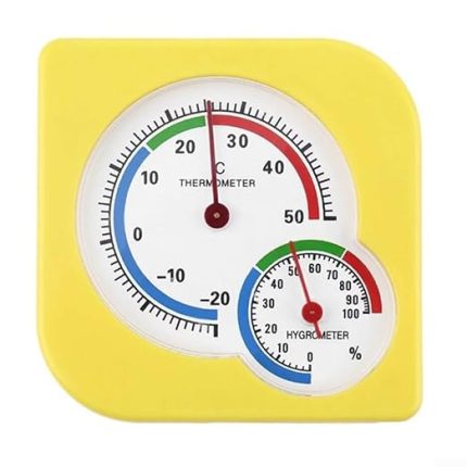 1 arada İç Mekan Mini Analog Termometre Analog, Oda İklimlendirme için Oda Termometresi Sıcaklık ve Nem Ölçer