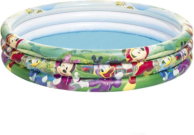 Mickey Mouse 48" x H10"/1.22m x H25cm 3-Ring Pool - Görsel 2