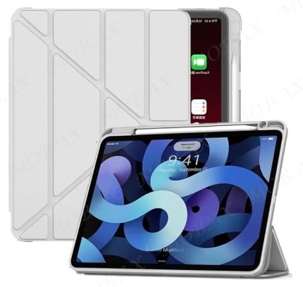 Air 11inç M2/M3 2025-2024 ile uyumlu Kılıf Kalem Şarj Bölmeli Case Gri