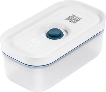 Fresh & Save Vakumlu Saklama Kabı, S, Plastik, Yari Şeffaf Akdeniz Mavisi